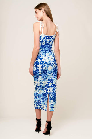 IN THE COUNTRYSIDE WOVEN MIDI DRESS - Glamourous Grace