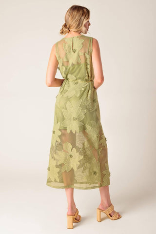 IN MY FREE TIME WOVEN LACE MIDI DRESS - Glamourous Grace