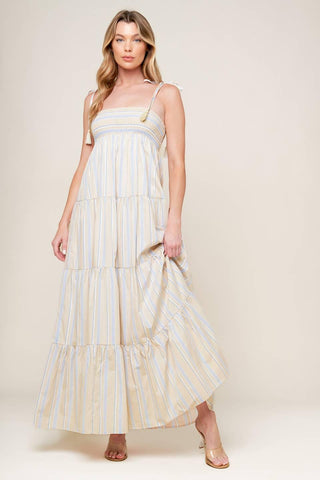 WAVES OF LIFT WOVEN MAXI DRESS - Glamourous Grace