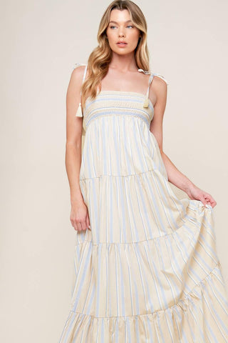WAVES OF LIFT WOVEN MAXI DRESS - Glamourous Grace