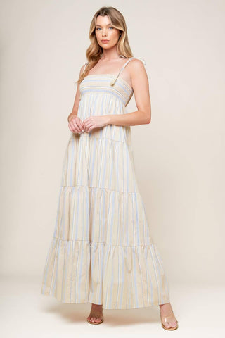 WAVES OF LIFT WOVEN MAXI DRESS - Glamourous Grace