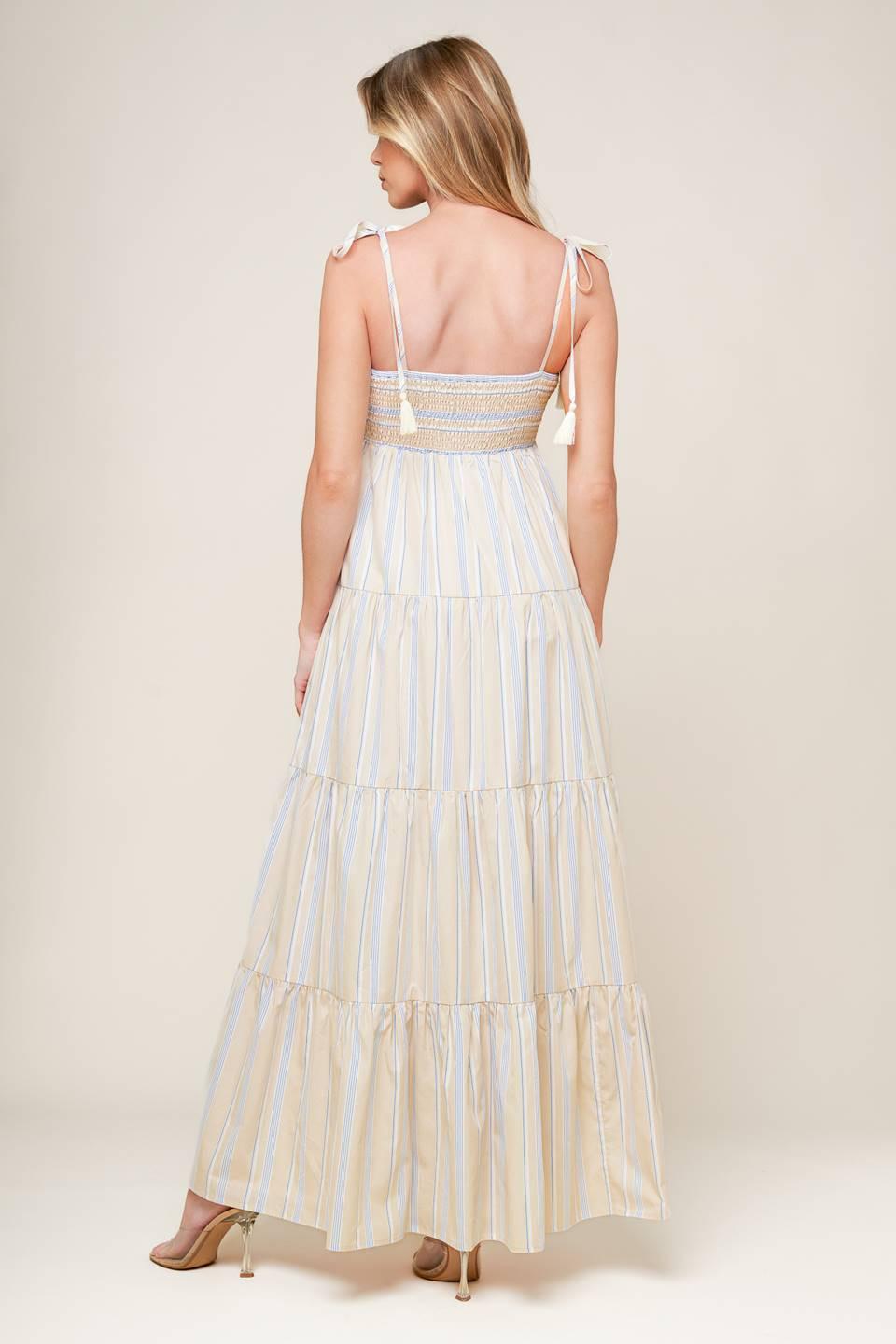 WAVES OF LIFT WOVEN MAXI DRESS - Glamourous Grace