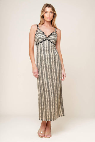 TAKE ME AWAY CROCHET LACE MIDI DRESS - Glamourous Grace