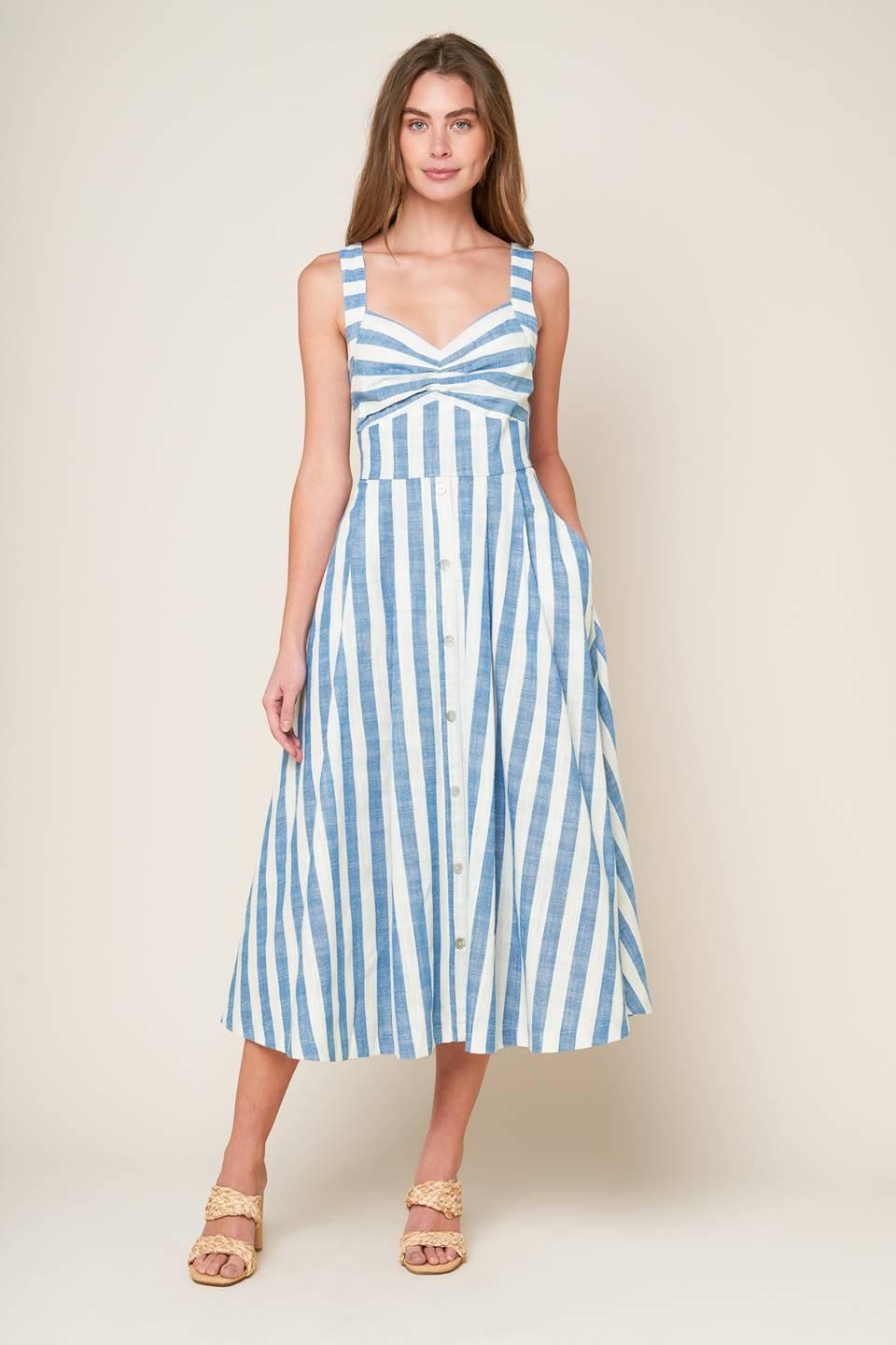 LUSH WITH LIFE WOVEN MIDI DRESS - Glamourous Grace