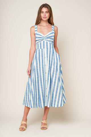 LUSH WITH LIFE WOVEN MIDI DRESS - Glamourous Grace