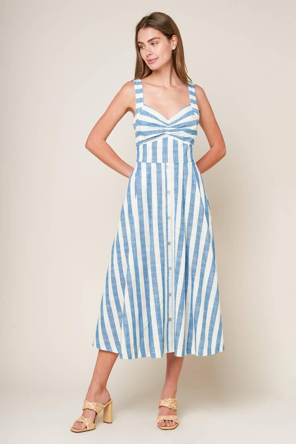 LUSH WITH LIFE WOVEN MIDI DRESS - Glamourous Grace