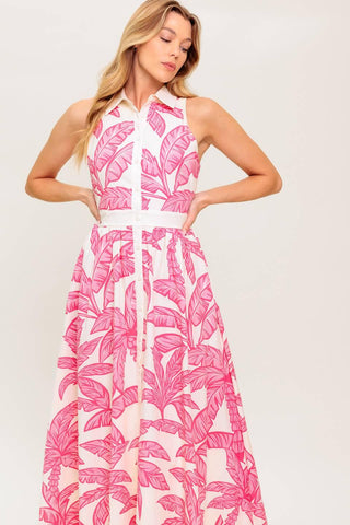 WHISPER IN BLOOM WOVEN MIDI DRESS - Glamourous Grace