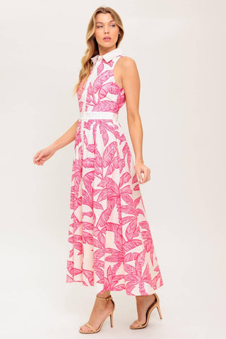 WHISPER IN BLOOM WOVEN MIDI DRESS - Glamourous Grace