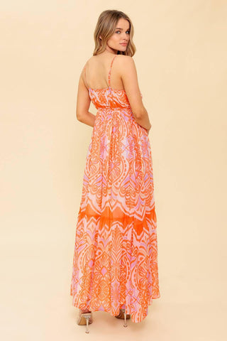 ROMANCE LANGUAGE CORAL WOVEN MAXI DRESS - Glamourous Grace