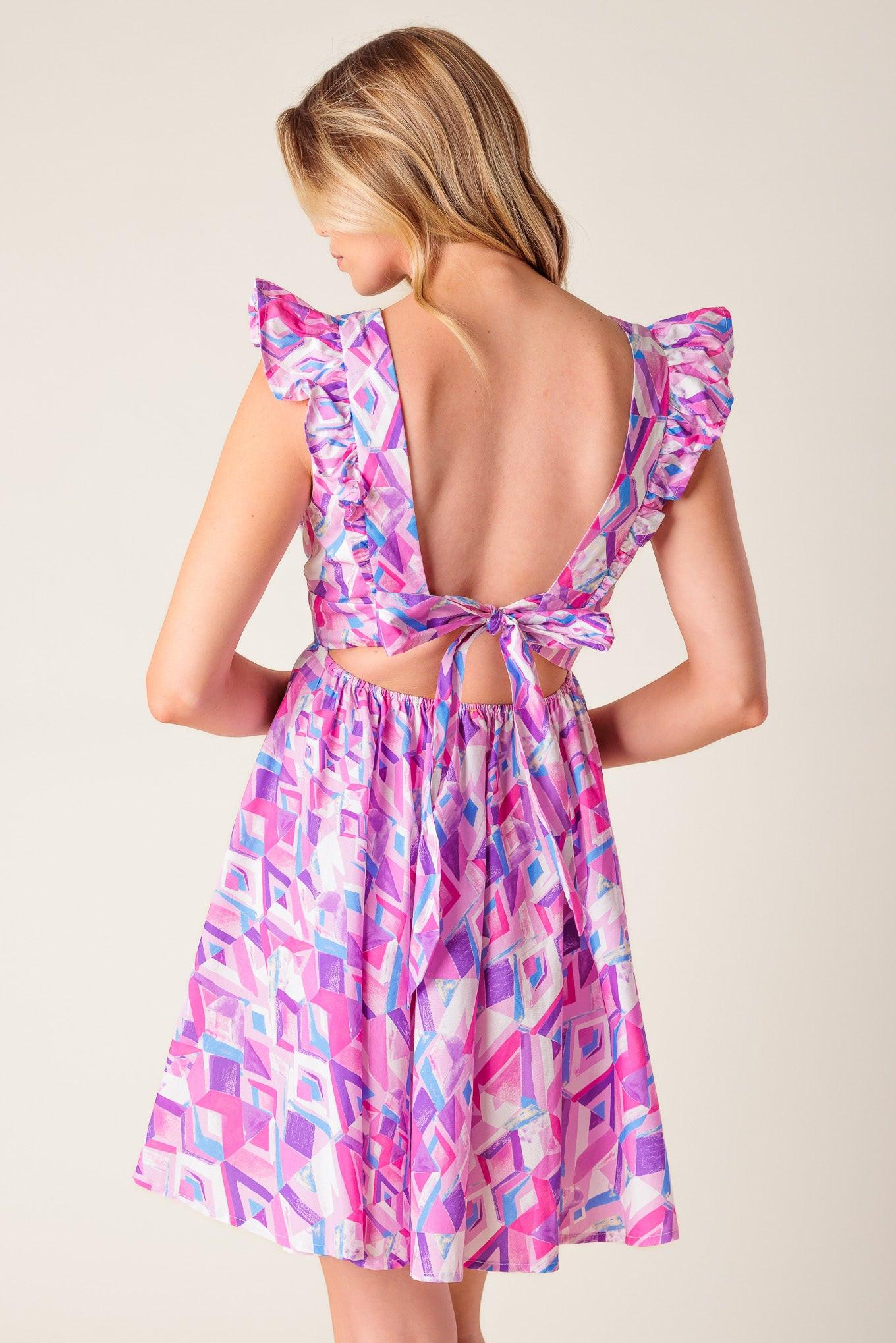 BETTER WITHOUT YOU WOVEN MINI DRESS - Glamourous Grace
