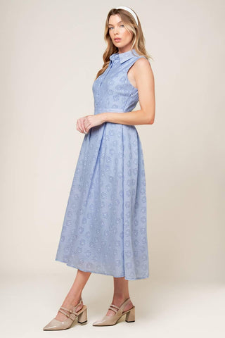 GRAND ENTRANCE WOVEN MIDI DRESS - Glamourous Grace