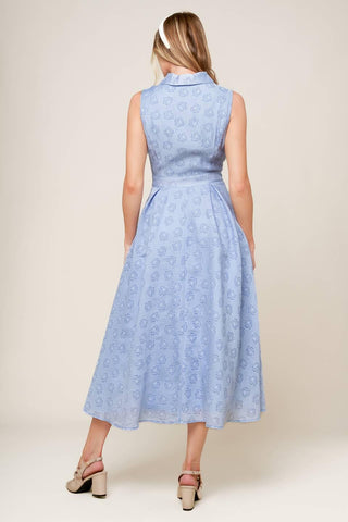 GRAND ENTRANCE WOVEN MIDI DRESS - Glamourous Grace