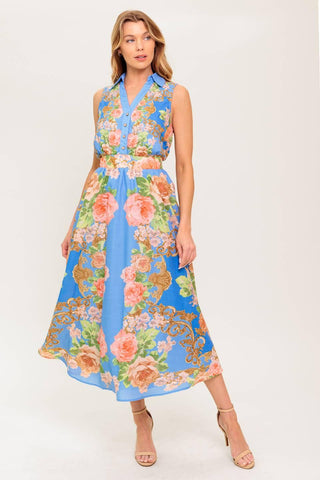 LOST IN A DREAM WOVEN MIDI DRESS - Glamourous Grace