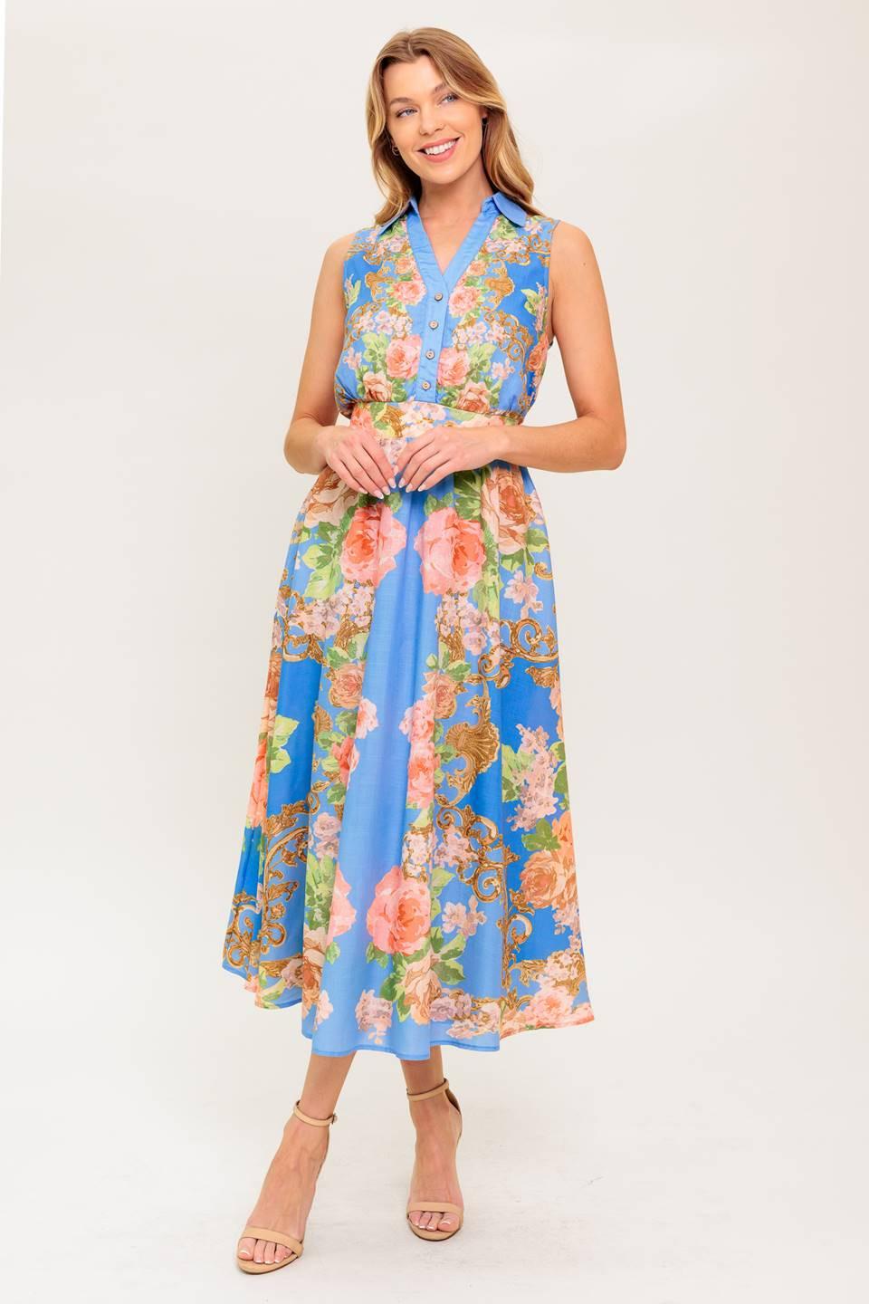 LOST IN A DREAM WOVEN MIDI DRESS - Glamourous Grace