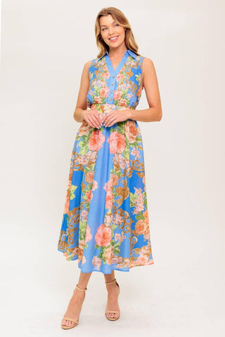 LOST IN A DREAM WOVEN MIDI DRESS - Glamourous Grace