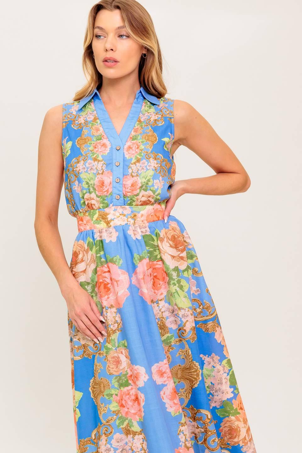 LOST IN A DREAM WOVEN MIDI DRESS - Glamourous Grace