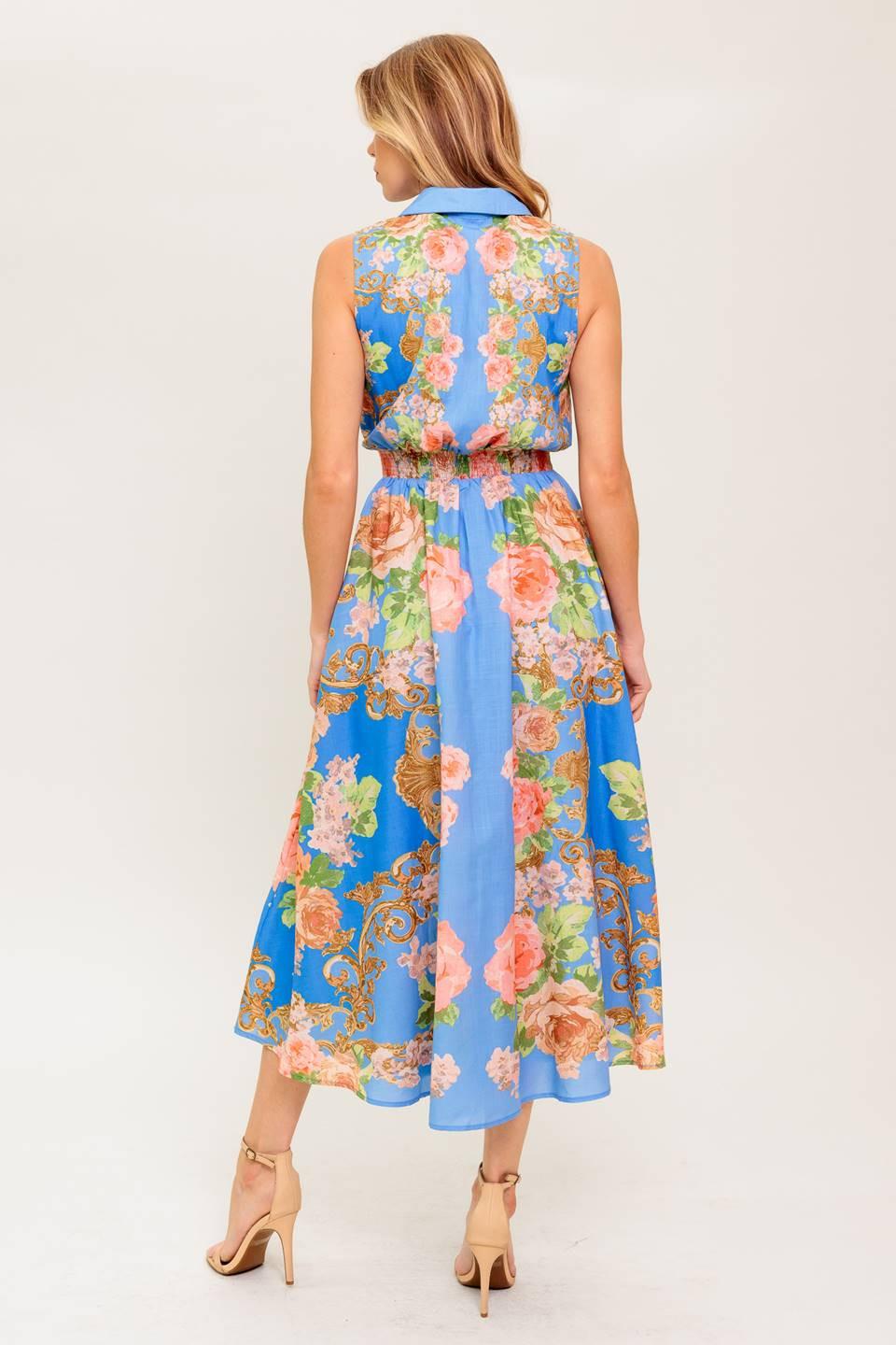 LOST IN A DREAM WOVEN MIDI DRESS - Glamourous Grace