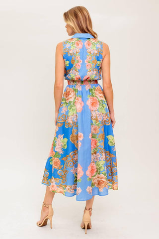 LOST IN A DREAM WOVEN MIDI DRESS - Glamourous Grace