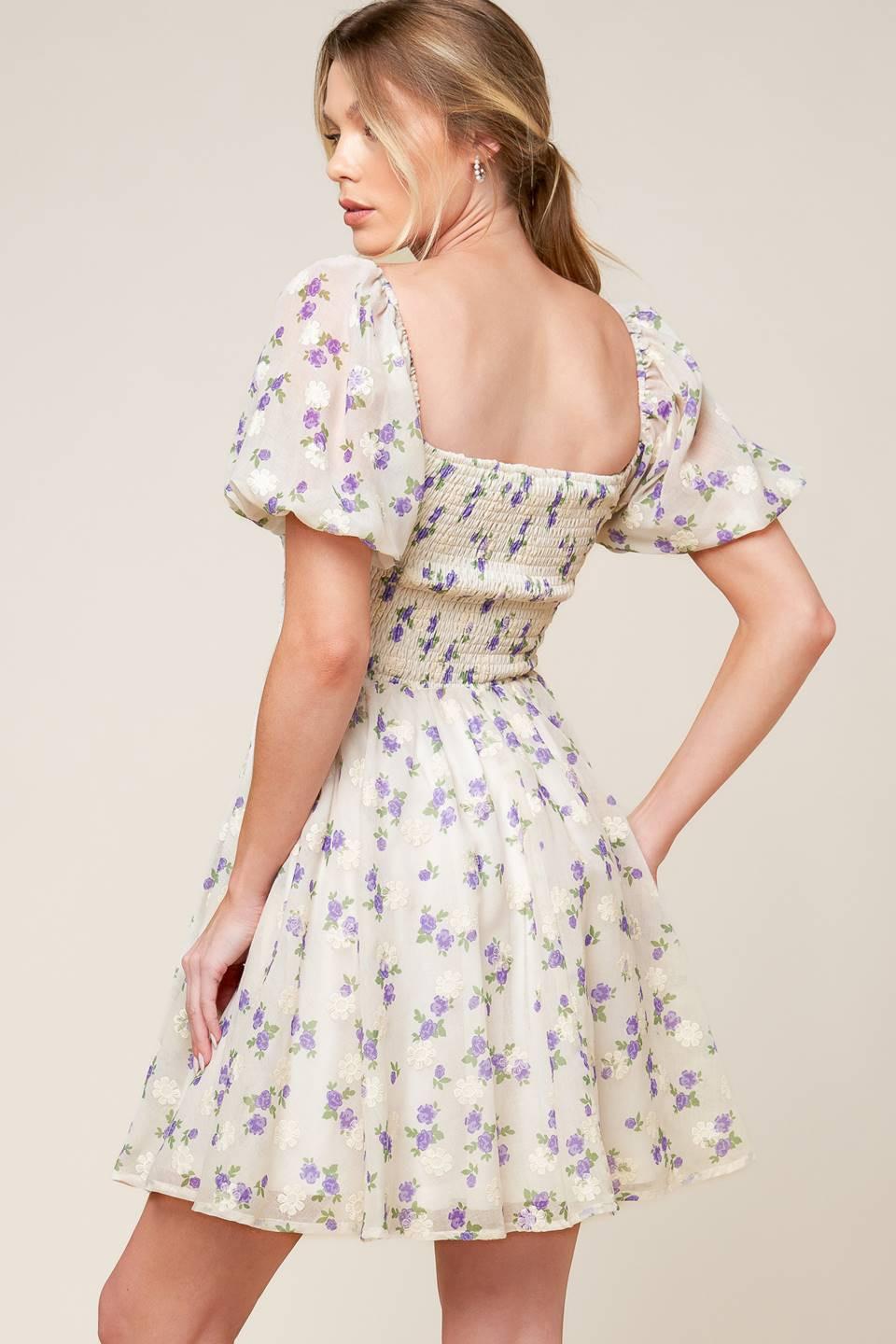 MAKING CONNECTIONS CREAM WOVEN MINI DRESS - Glamourous Grace