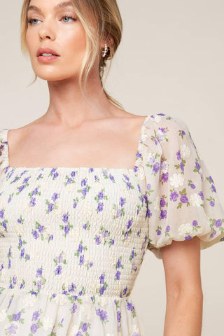 MAKING CONNECTIONS CREAM WOVEN MINI DRESS - Glamourous Grace