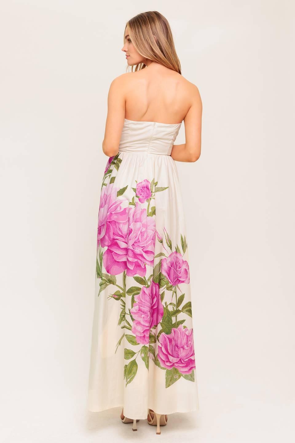 CAUGHT IN THE BREEZE FLORAL WOVEN MAXI DRESS - Glamourous Grace