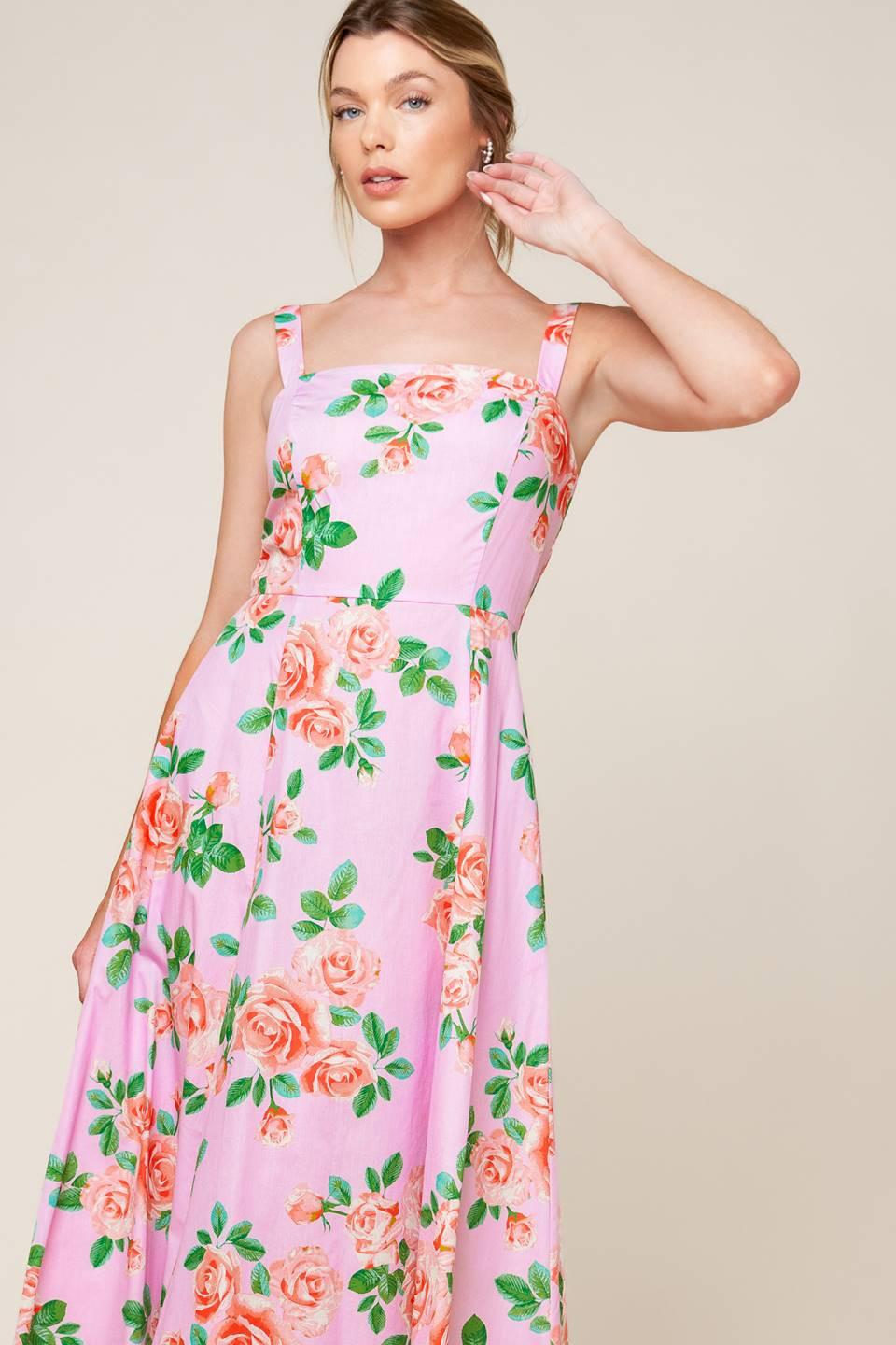 TIME FOR TEAM WOVEN MIDI DRESS - Glamourous Grace