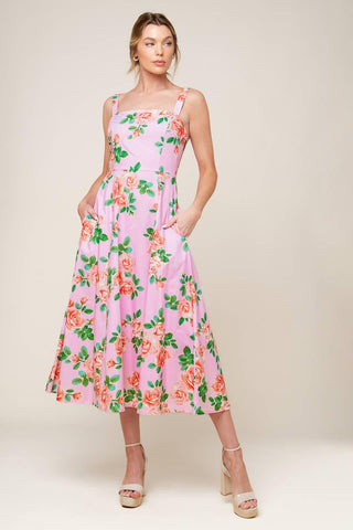 TIME FOR TEAM WOVEN MIDI DRESS - Glamourous Grace