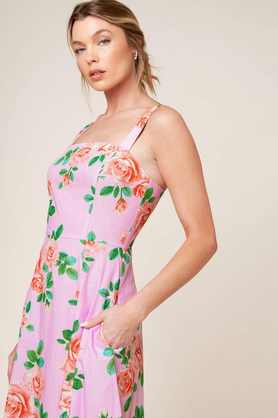 TIME FOR TEAM WOVEN MIDI DRESS - Glamourous Grace