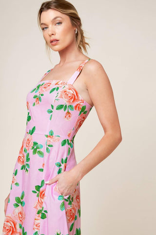 TIME FOR TEAM WOVEN MIDI DRESS - Glamourous Grace