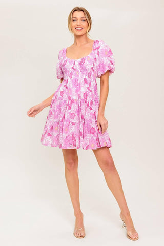MEADOW RHYTHM WOVEN EYELET MINI DRESS - Glamourous Grace