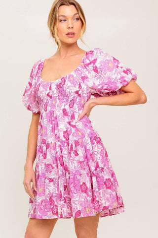 MEADOW RHYTHM WOVEN EYELET MINI DRESS - Glamourous Grace
