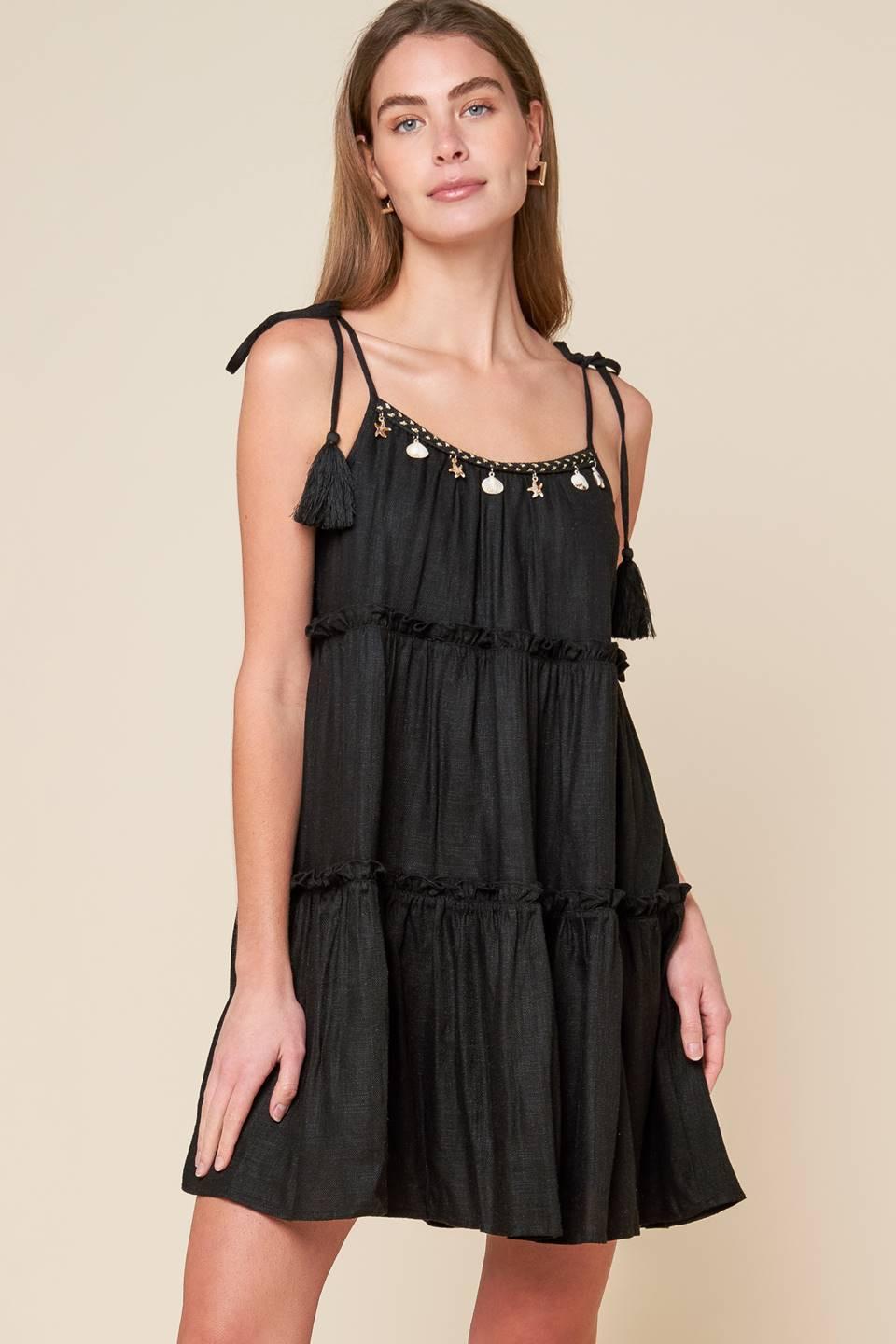 THROUGH THE ARBOR WOVEN MINI DRESS - Glamourous Grace