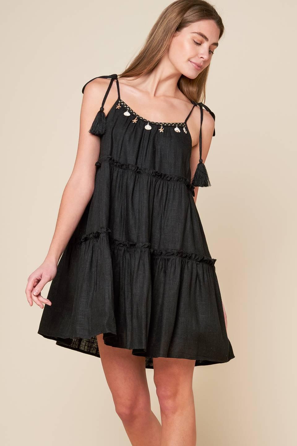 THROUGH THE ARBOR WOVEN MINI DRESS - Glamourous Grace