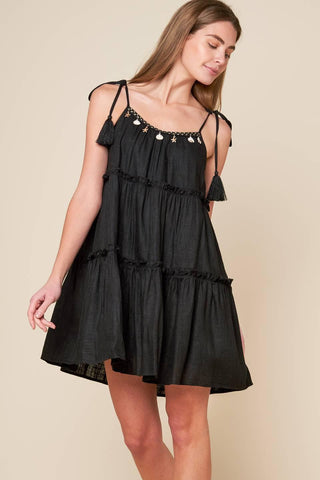 THROUGH THE ARBOR WOVEN MINI DRESS - Glamourous Grace