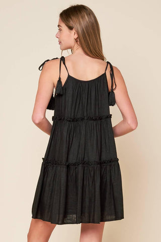 THROUGH THE ARBOR WOVEN MINI DRESS - Glamourous Grace