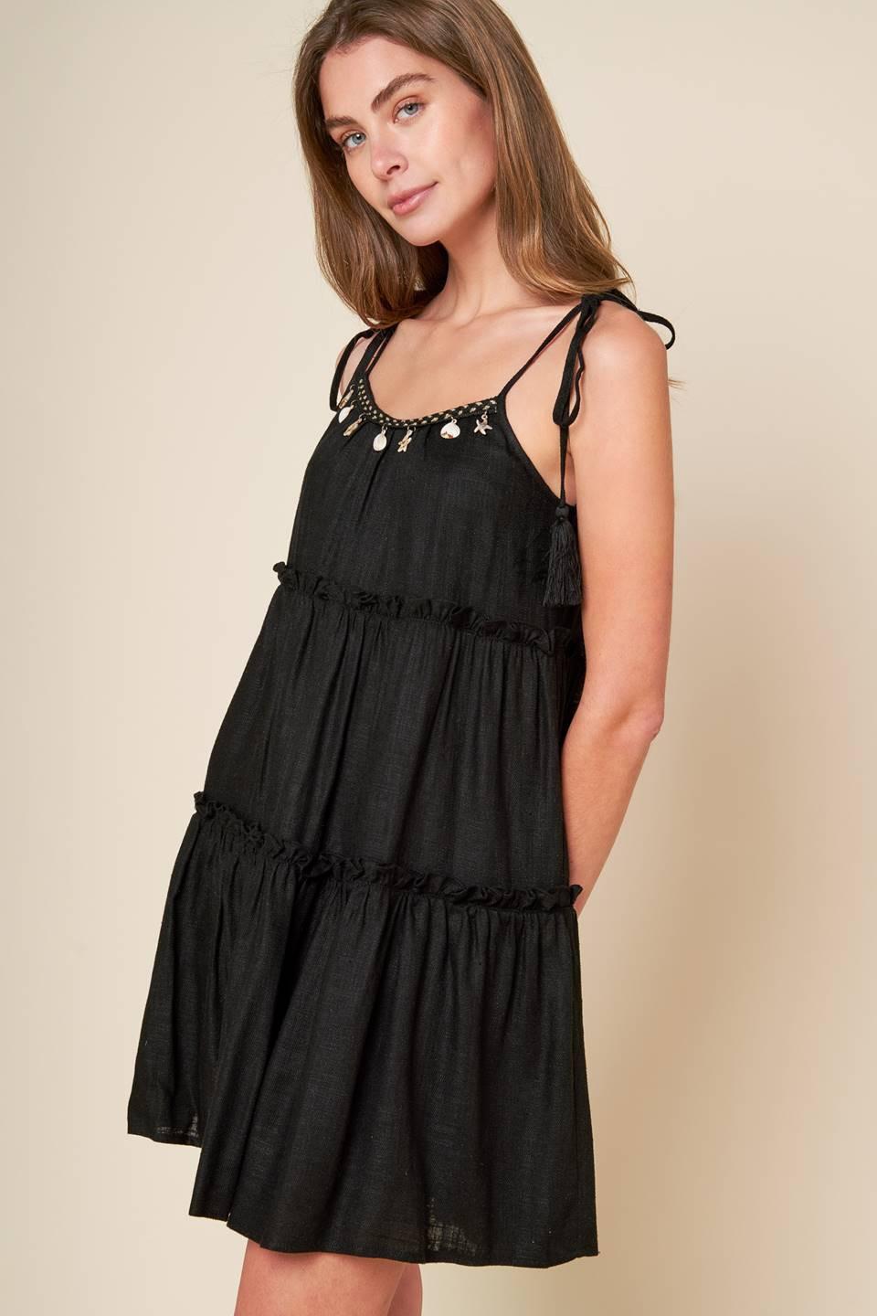THROUGH THE ARBOR WOVEN MINI DRESS - Glamourous Grace