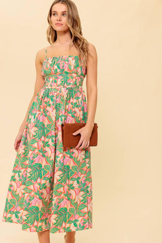 STORYTELLING WOVEN MIDI DRESS - Glamourous Grace