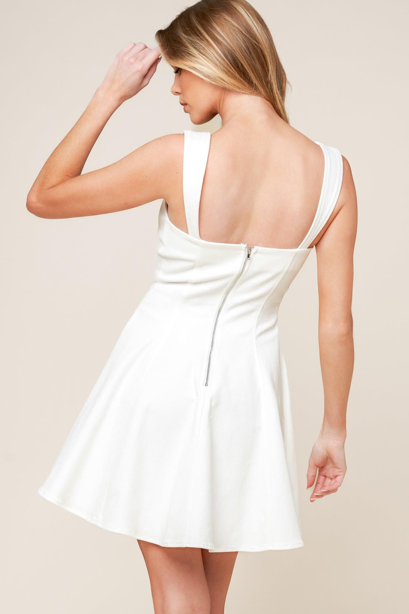 LAST YOUR CHANCE DENIM WOVEN MINI DRESS - Glamourous Grace