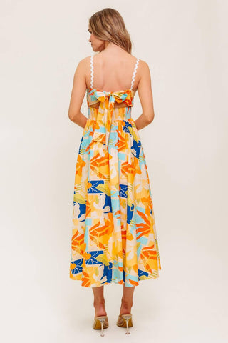 DAWN PETAL KISS WOVEN MIDI DRESS - Glamourous Grace
