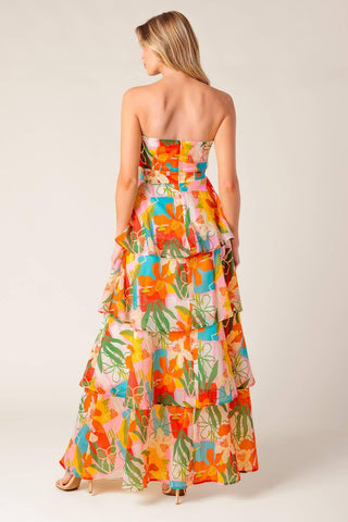 HALF PAST SUNSET WOVEN MAXI DRESS - Glamourous Grace