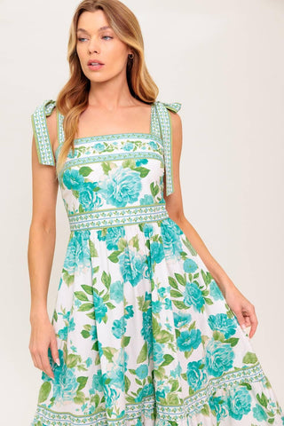WRITTEN IN THE SKY WOVEN MIDI DRESS - Glamourous Grace