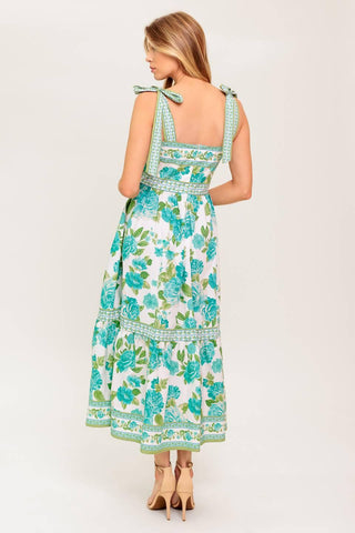 WRITTEN IN THE SKY WOVEN MIDI DRESS - Glamourous Grace
