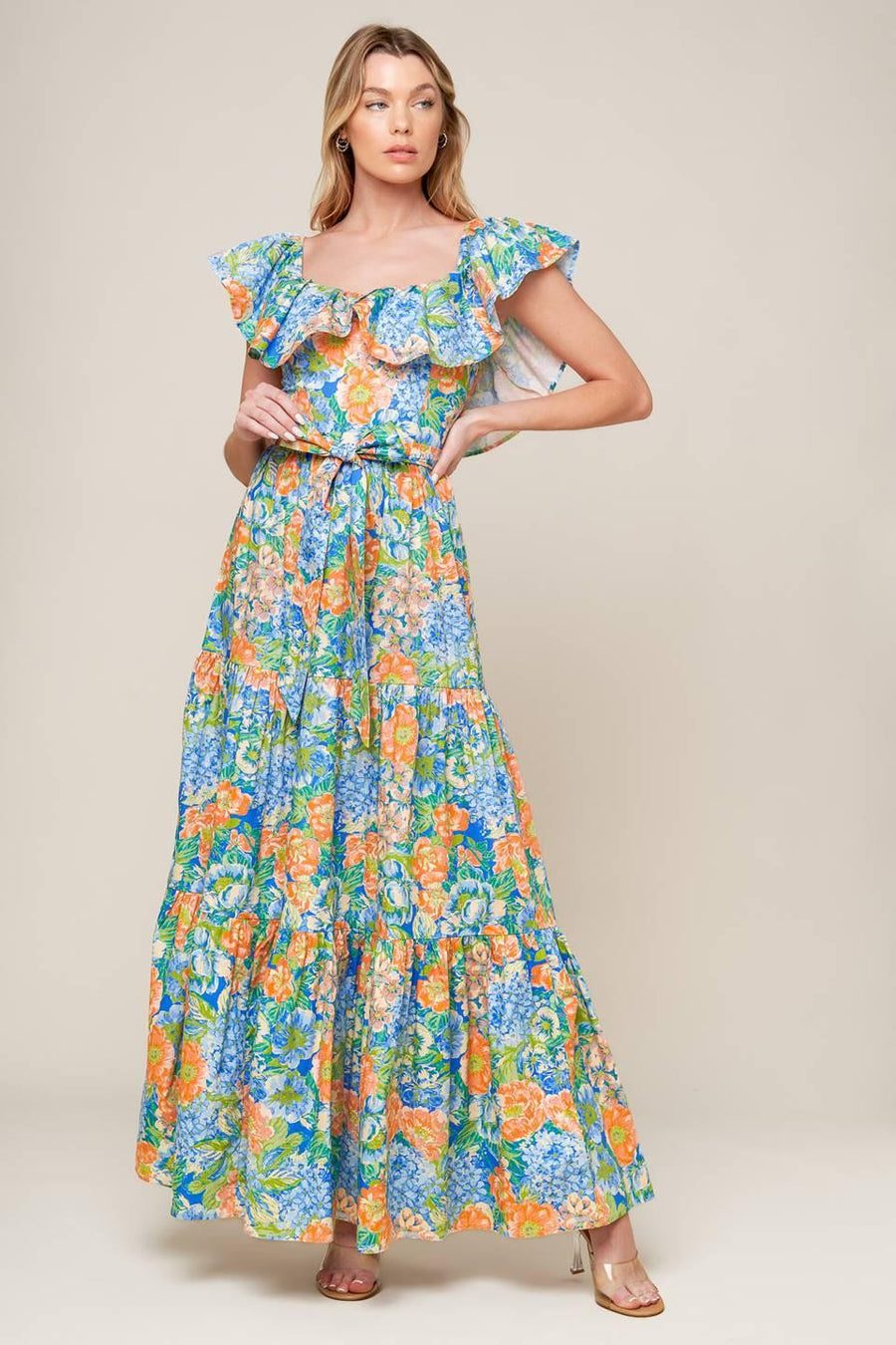 DELIGHTFUL GARDEN PARTY WOVEN MAXI DRESS - Glamourous Grace