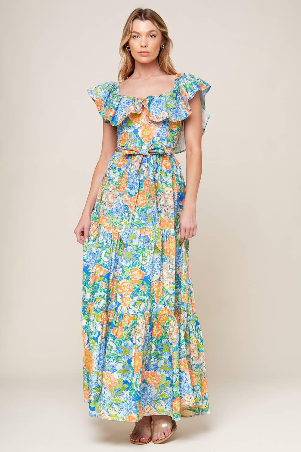 DELIGHTFUL GARDEN PARTY WOVEN MAXI DRESS - Glamourous Grace