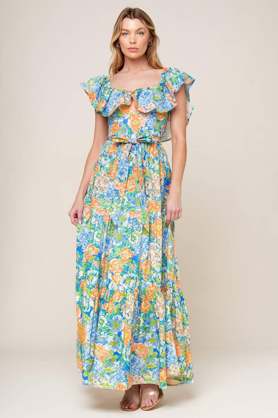 DELIGHTFUL GARDEN PARTY WOVEN MAXI DRESS - Glamourous Grace