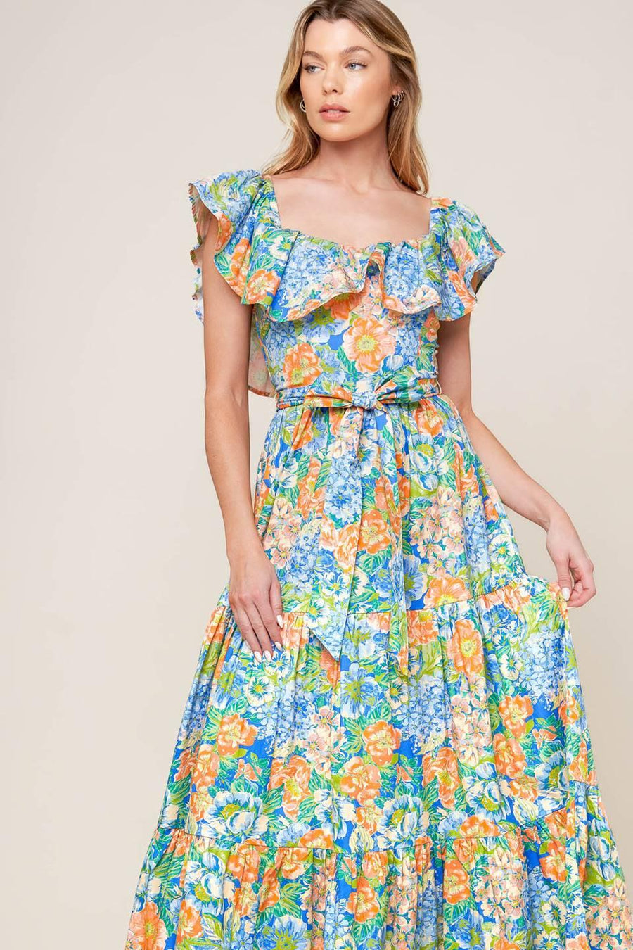 DELIGHTFUL GARDEN PARTY WOVEN MAXI DRESS - Glamourous Grace