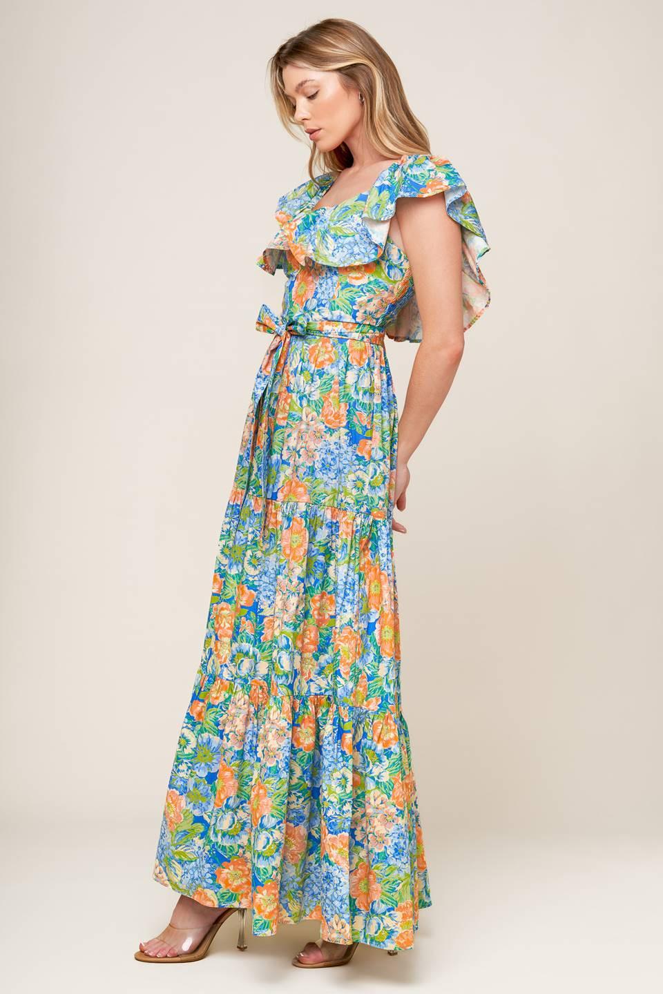 DELIGHTFUL GARDEN PARTY WOVEN MAXI DRESS - Glamourous Grace