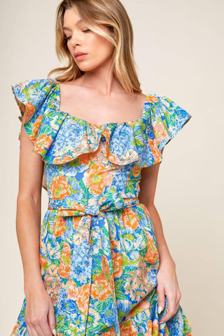 DELIGHTFUL GARDEN PARTY WOVEN MAXI DRESS - Glamourous Grace