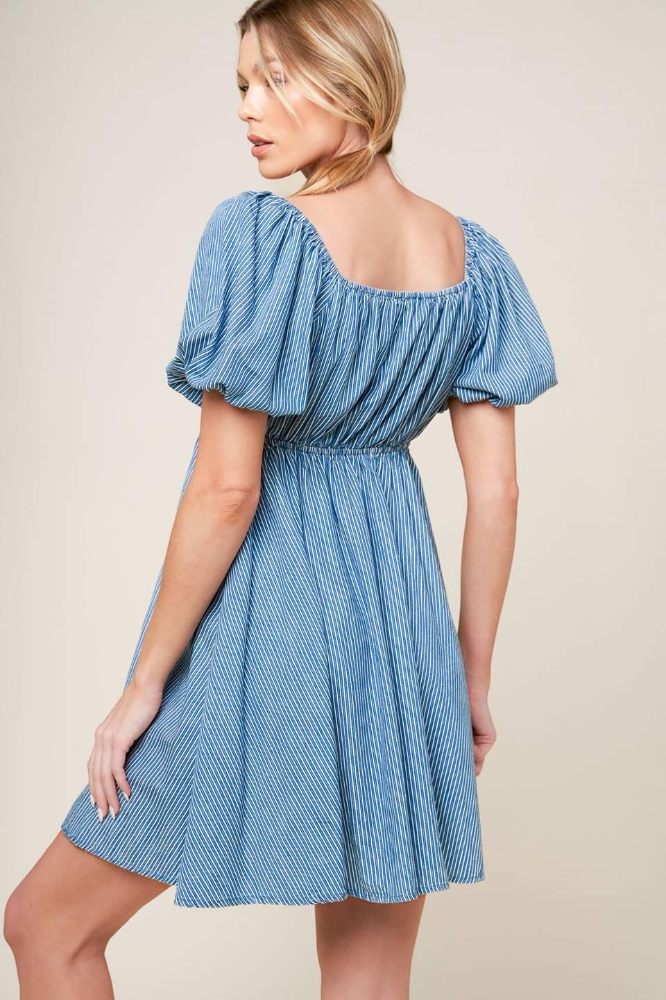 SOMETHING NICE WOVEN MINI DRESS - Glamourous Grace