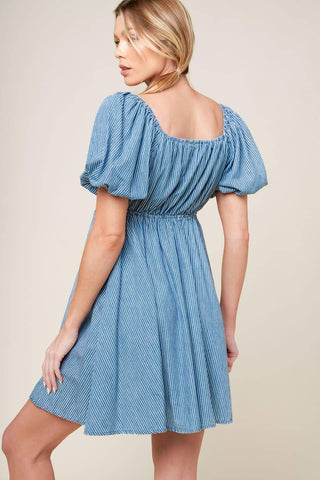 SOMETHING NICE WOVEN MINI DRESS - Glamourous Grace